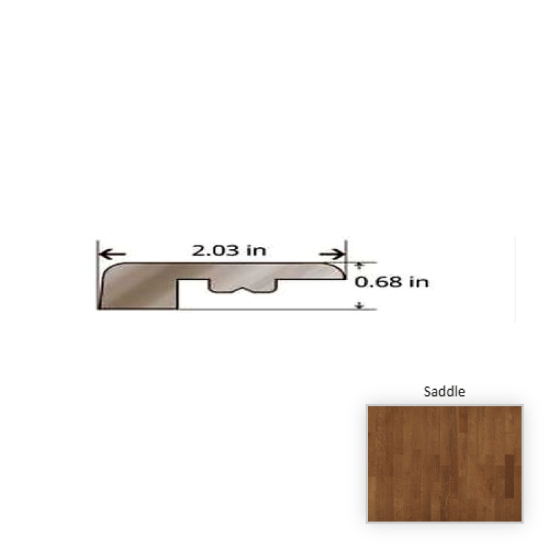 American Traditional Classics Engineered White Oak Saddle Hardwood Moulding / Trim - 84.25" Threshold - Smooth Glaze Tek