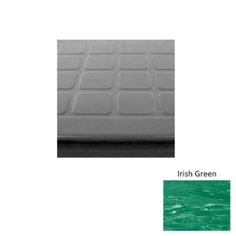 Marbleized 94 Irish Green Raised Square Rubber Stair Tread