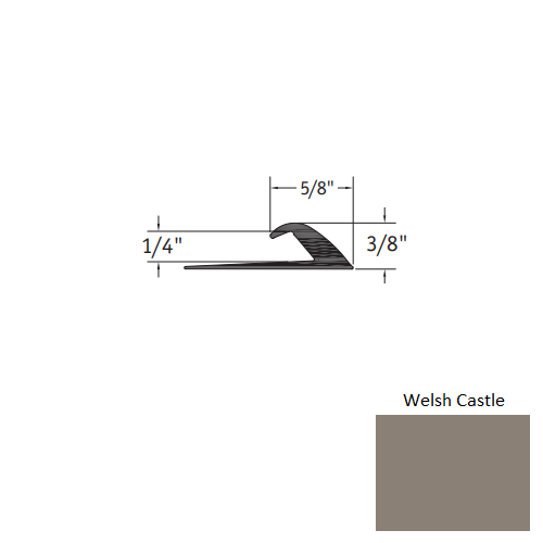 Johnsonite Welsh Castle Vinyl Slim Line Transition Trim