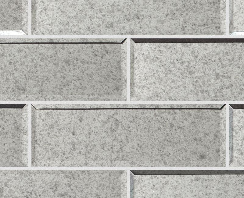 Lucerne Antique Silver Glass Tile - Glossy