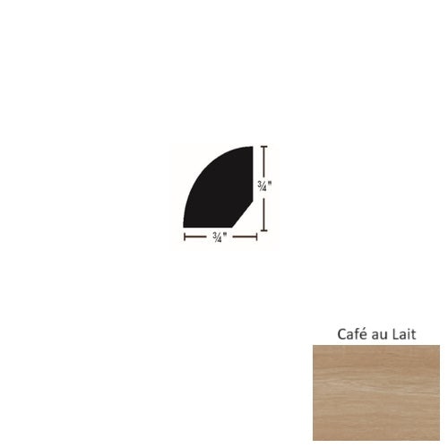 French Quarter Chevron Cafe Au Lait 94" Quarter Round Trim