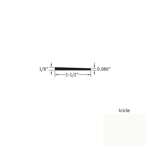 Icicle Vinyl Moulding / Trim Reducer