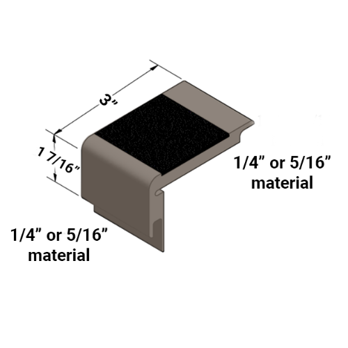 Johnsonite Toast Vinyl Moulding / Trim