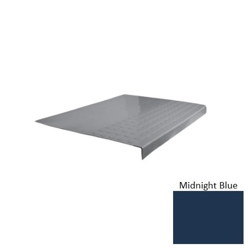 Flextones Midnight Blue Type 701 Distinct Designs Rubber - 12" X 72" Stair Tread - Rgt Radial Ii Raised Disc Design