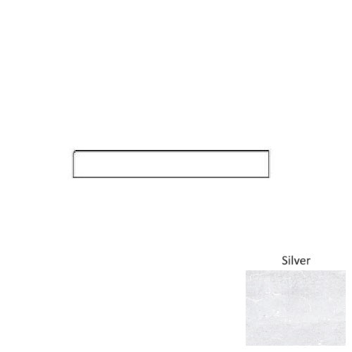 Origin Silver Porcelain Bullnose Trim 3" x 24"