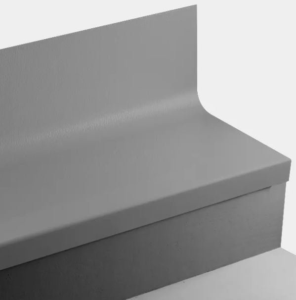 Hammered 19" x 84" Angle Fit Stair Tread With Riser