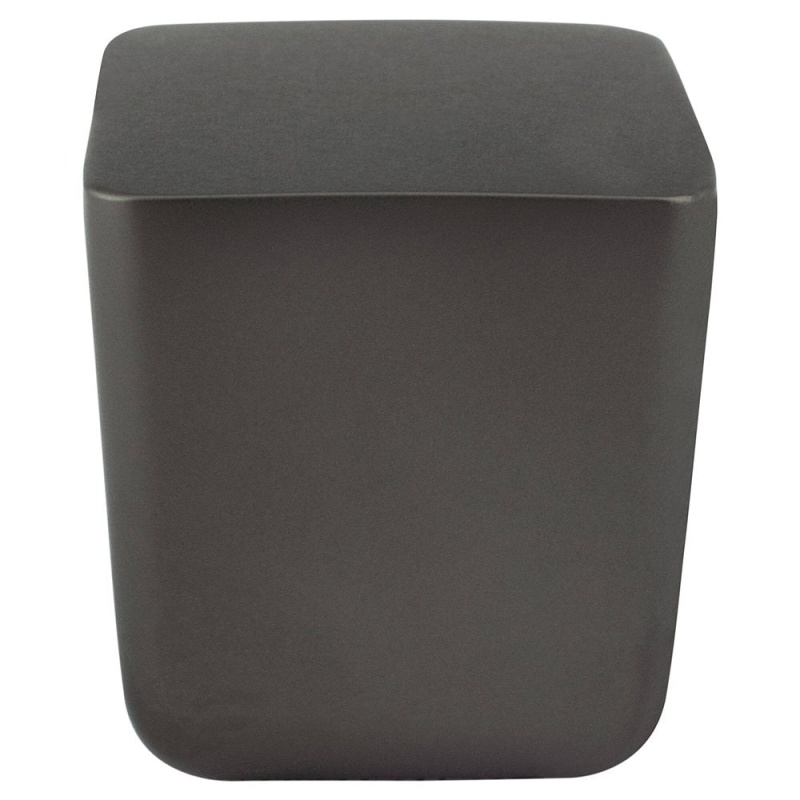 Mini Zinc Cabinet Knob - Charcoal Gray