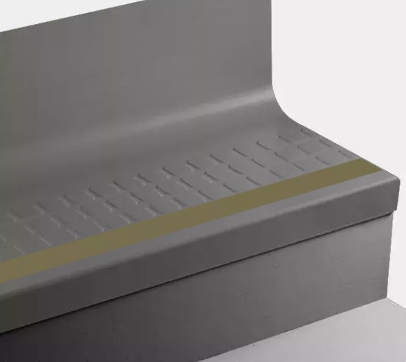 Johnsonite Brown Raised Square Rubber Stair Tread
