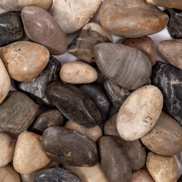 Mixed Medium Marble Loose Pebble - Polished - Random Sizes