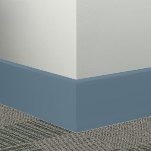 Johnsonite Blue Jeans Rubber Millwork Contoured Wall Base - 2 1/2" X 96" X 3/8" Mandalay 2.5" - Millwork Contoured Wall Base