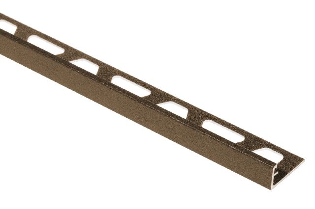 Jolly Metal Tile Edging Trim - Bronze Textured Color Coated Aluminum