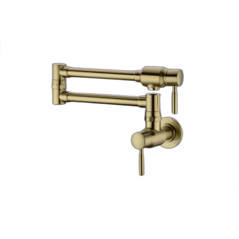 Nile Brushed Gold Kitchen Faucet - Single Handle / One Hole - Brushed Gold