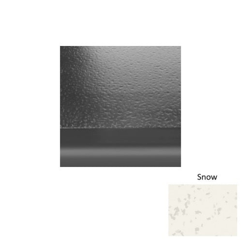 Symmetry 95 Snow Rubber (Sq) With Galley Red Abrasive Strip Stair Tread With Dupont Kevlar - Hammered