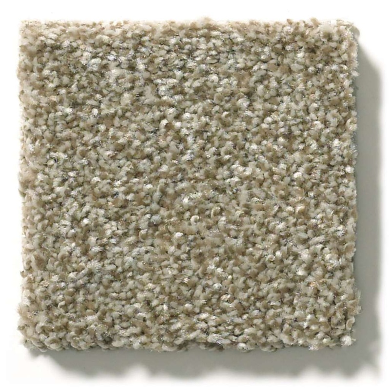 Attainable Grecian Tan Polyester Carpet - Textured