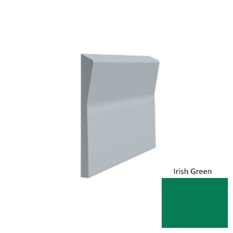 Contours #70 Valiant Irish Green Rubber Profiled Wall Base - Satin - 4 1/2" X 8 Ft