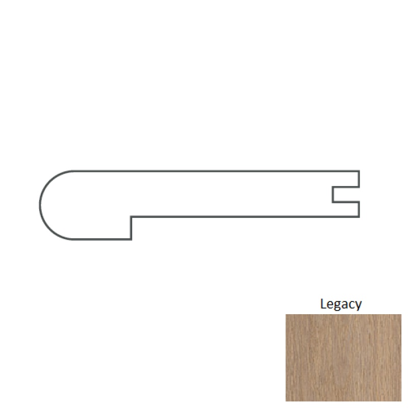 3 1/2" x 96" Flush Stair Nose Trim