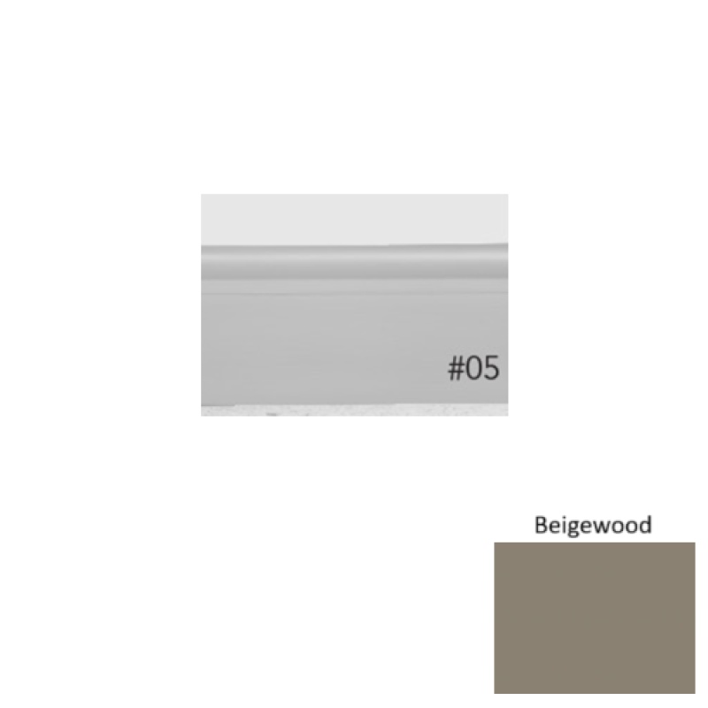 Pinnacle Plus #05 Contrive Beigewood Rubber Coil Wall Base