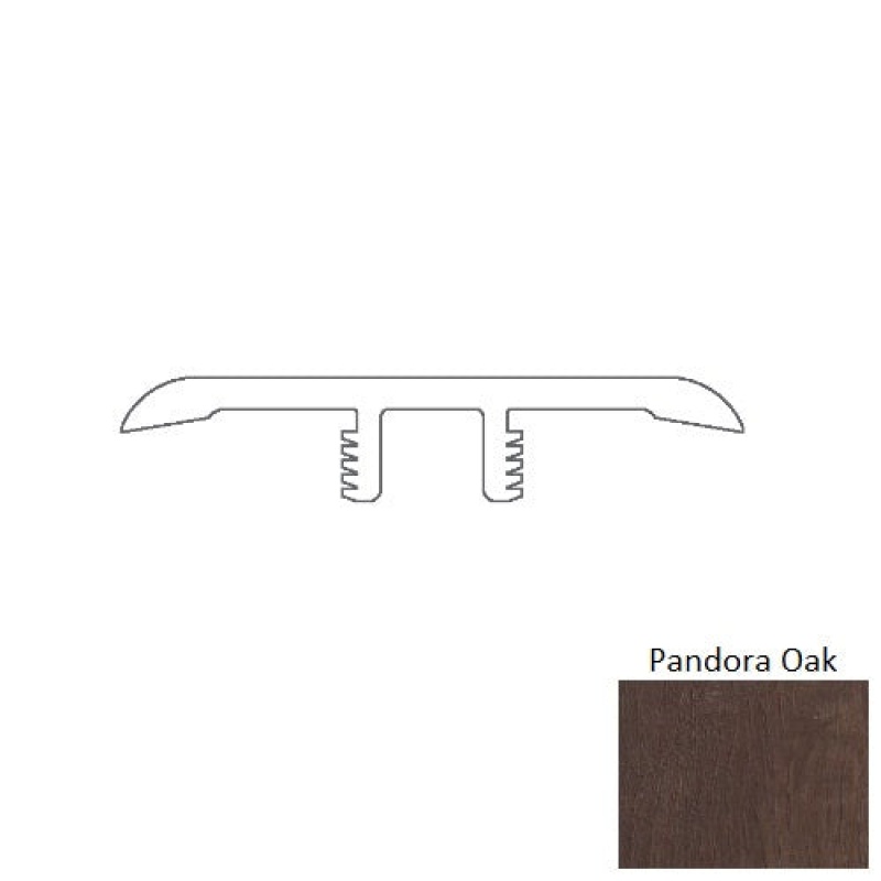 Pandora Oak Luxury Vinyl T Molding with Track