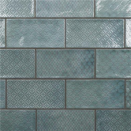 Camden Decor Emerald Ceramic Tile - Glossy - 4" X 8"