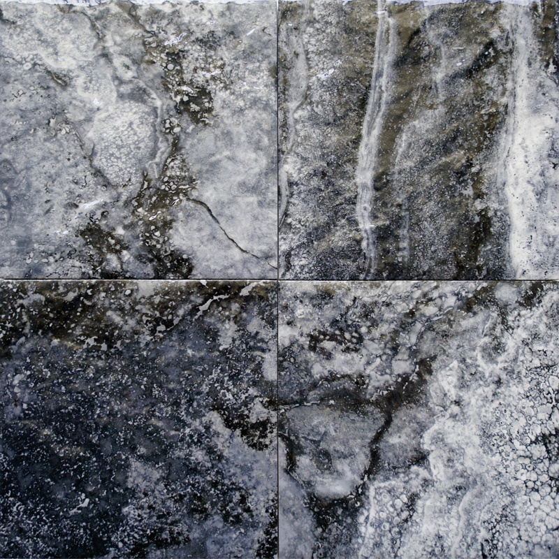 Jupiter Black Porcelain Tile - Glossy - 6" X 6"