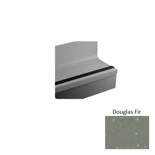 Douglas Fir Hammered Rubber Stair Tread with Riser
