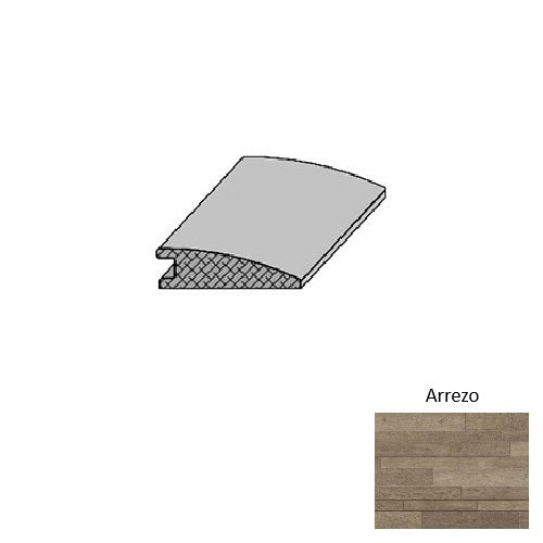 Tuscan Arrezo Hardwood Moulding / Trim - 2" x 78" Reducer - Wire Brushed