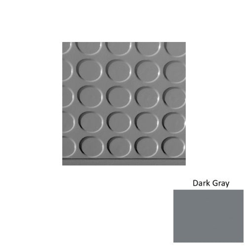 Dark Gray Rubber Stair Tread with Dupont Kevlar