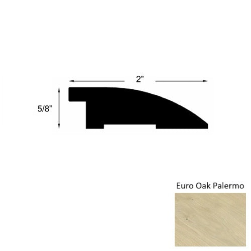 Urbano Euro Oak Palermo Hardwood Moulding / Trim - 2" X 78" Reducer - Urethane