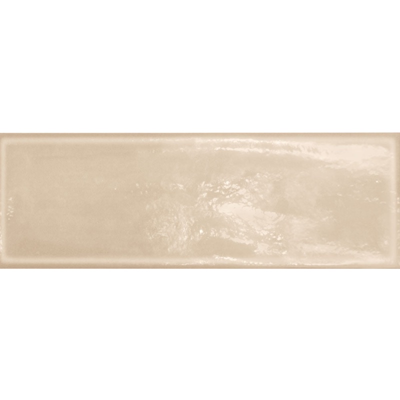 Glassalike Block Rosa Porcelain Tile - Glossy - 4" x 12"