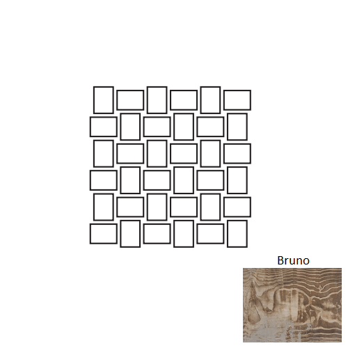 Real Charm Bruno Intreccio Porcelain Mosaic - 1.75" X 2" Basket Weave - Matte