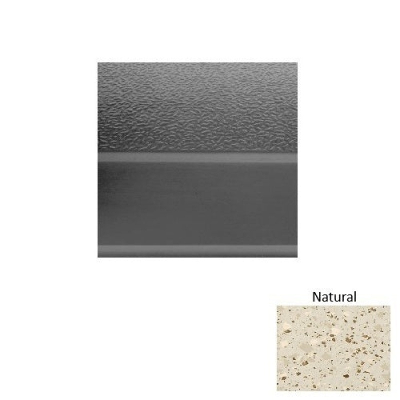 Renew 93 Natural Textured Rubber (Sq) Stair Tread With Dupont Kevlar - Textured