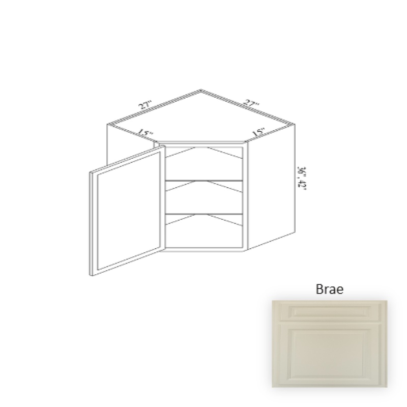 Brae Wood Kitchen Corner Blind Base Cabinet