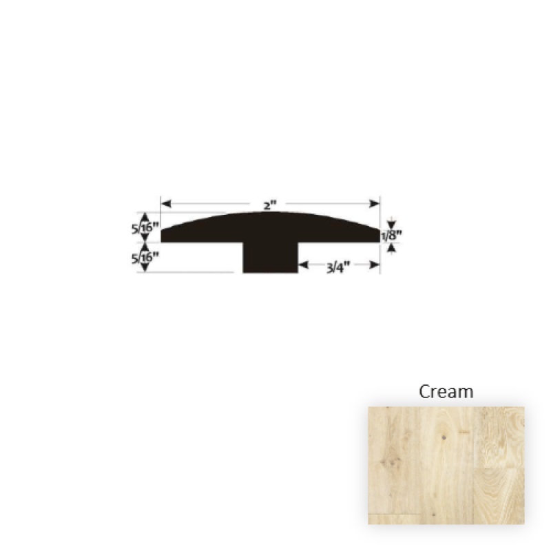 Reserve Cream 2" x 90" T Molding