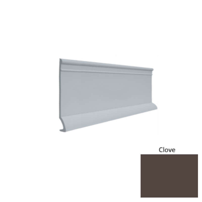 Contours #90 Intrigue Clove Rubber Profiled Wall Base - Satin