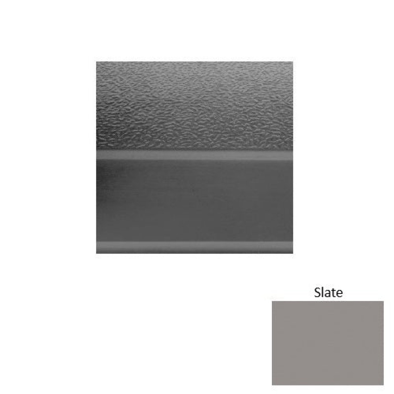 Solid 93 Slate Textured Rubber (Sq) Stair Tread With Dupont Kevlar - Textured