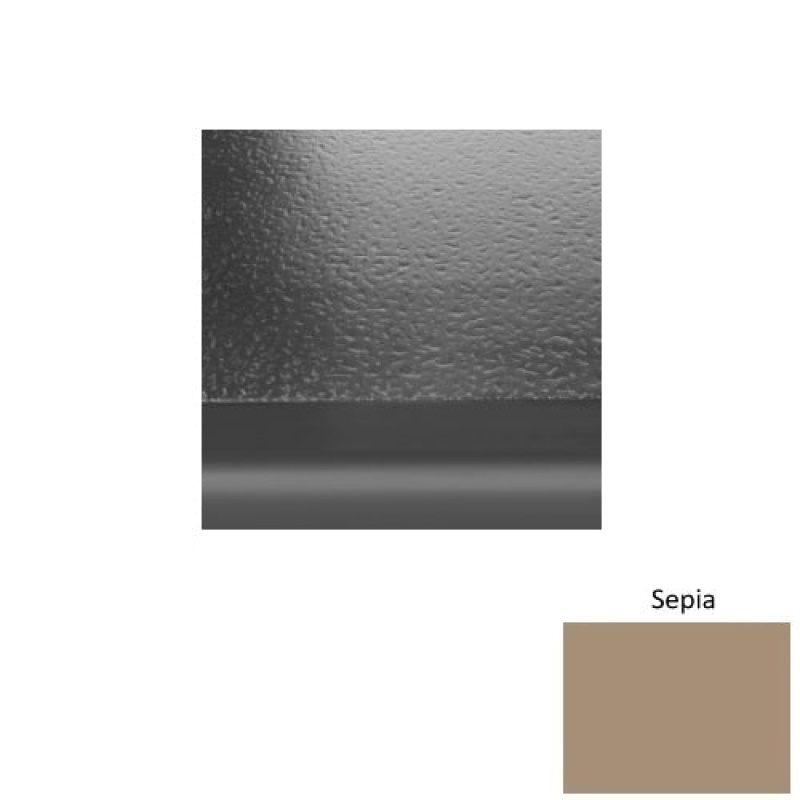 Solid 99 Sepia Hammered Rubber (Sq) With Black Abrasive Strip Stair Tread - Hammered