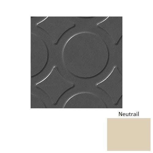 Flextones Neutrail Rct Radial Iii Rubber Tile - Textured - 18" x 18"