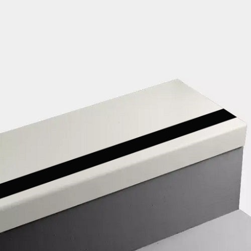 White Sand Hammered Rubber Stair Tread Trim