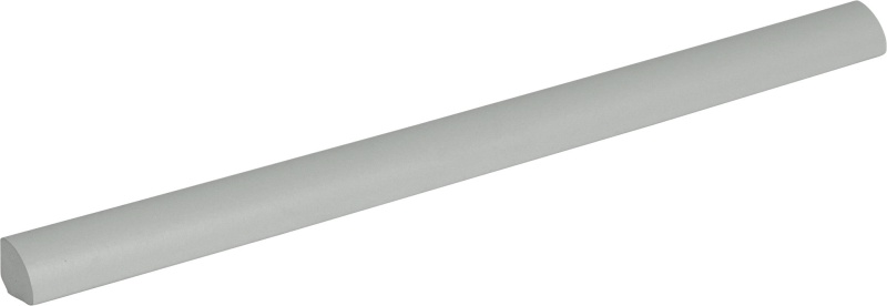 Smooth Tin Ceramic Wall Trim 3/8" x 8" Pencil Bullnose Matte