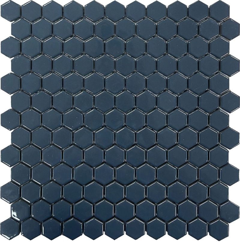 Eden 6G03 Lavagna Porcelain Mosaic - 1" X 1" Hexagon - Matte