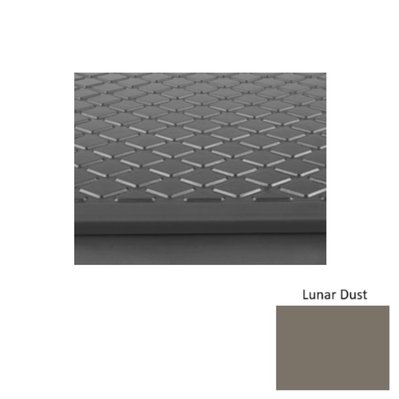 Solid 30 Lunar Dust Diamond Rubber (Sq) Stair Tread - Textured