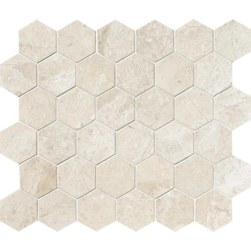 Diano Royal Marble Mosaic - 2" Hexagon - Polished