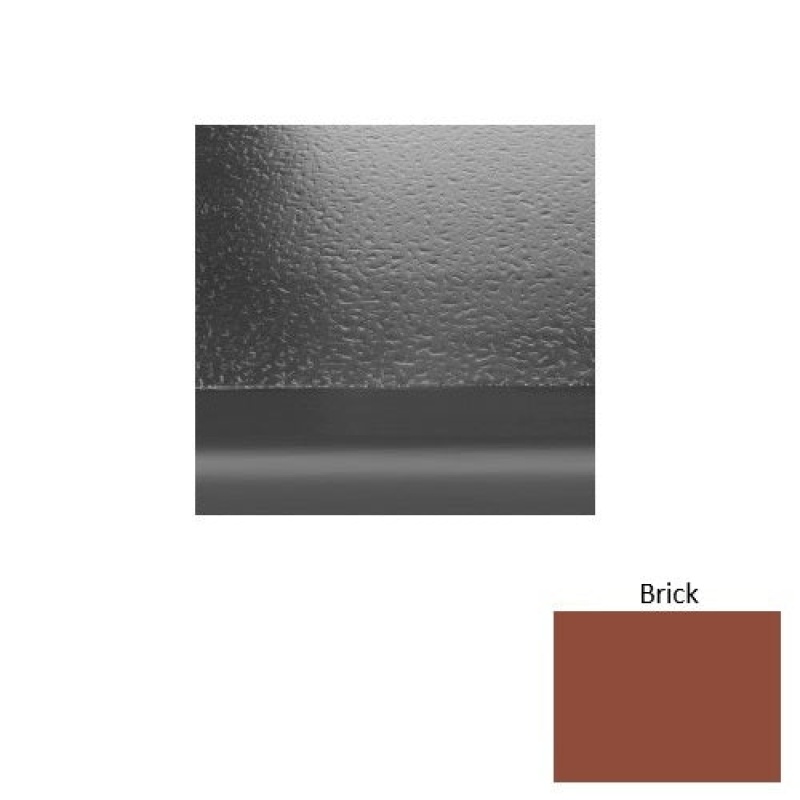 Solid 99 Brick Hammered Rubber Stair Tread with 2" Nose