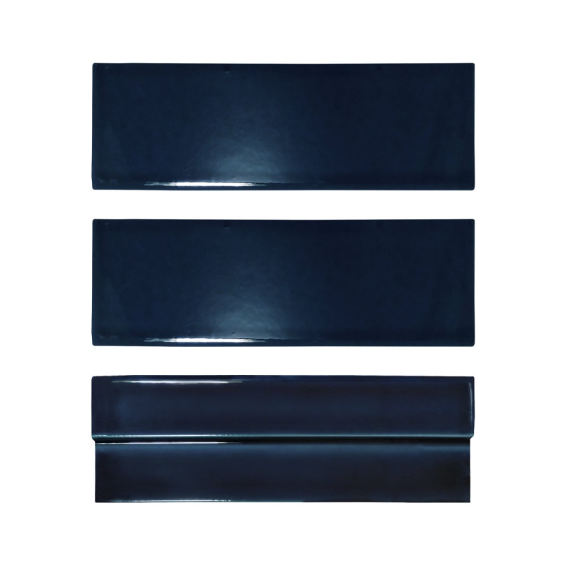 Casablanca Ocean Blue Ceramic Tile - Glossy - 2" X 6"