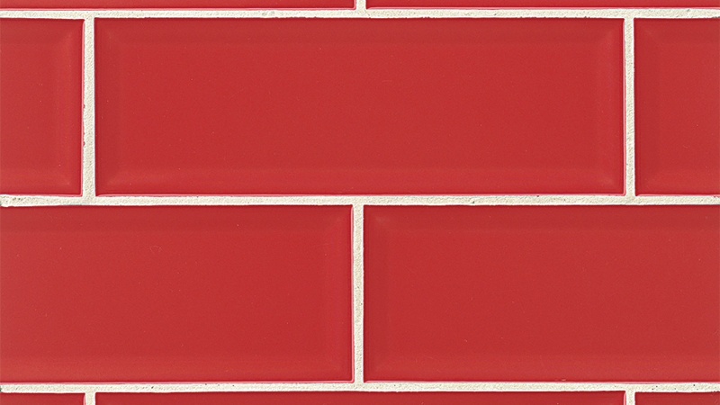 Adamas Ruber Ceramic Tile - Glossy - 4" X 12"