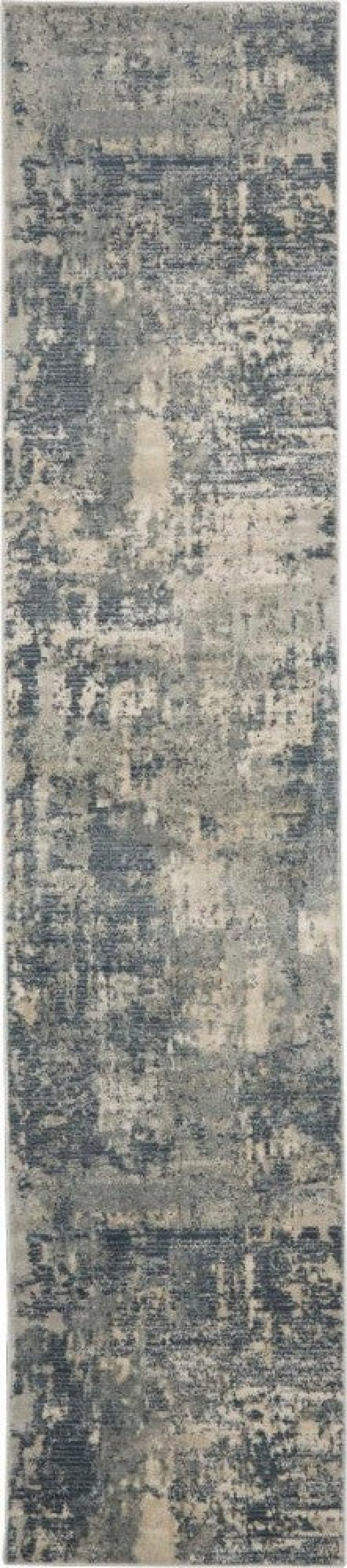 Quarry Grey Beige 20 Ft Runner Rug