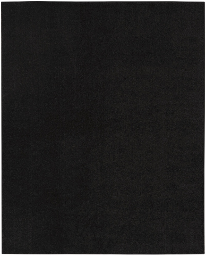 Nourison Essentials Black 10 Ft x 14 Ft Area Rug