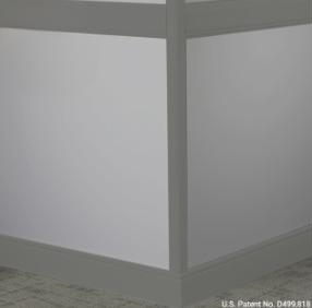 Johnsonite Thunder Rubber Moulding / Trim 4" X 8 Ft (96") X 3/8" Millwork Rampart Chair Rail - Millwork Rampart Chair Rail