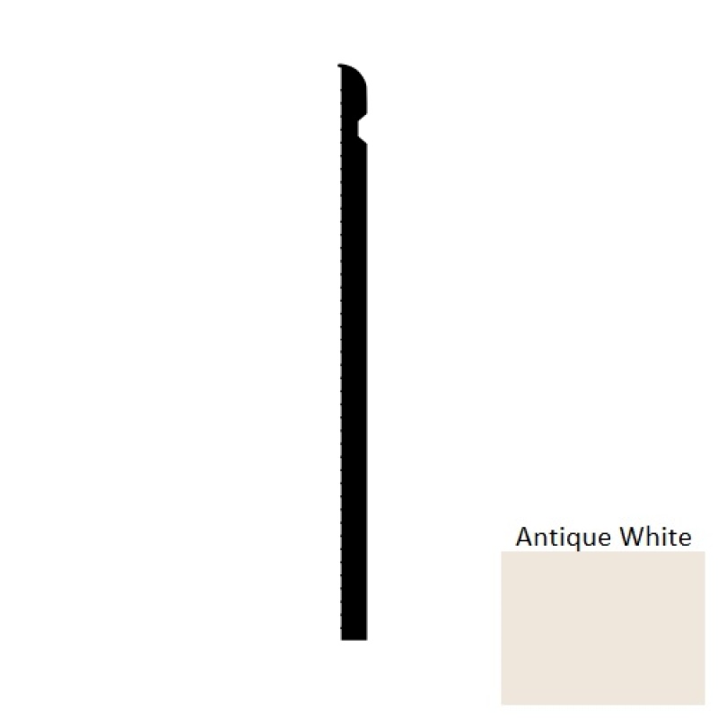 Antique White Escalate Sce Rubber Wall Base