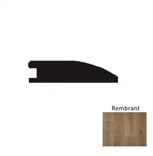 Louvre Rembrandt Hardwood Moulding / Trim - 2" X 90" Reducer - Wire Brushed